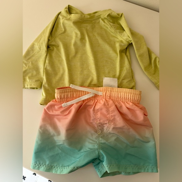 Baby boy swim suit rashguard hm and old navy 3-6 months - Picture 1 of 3